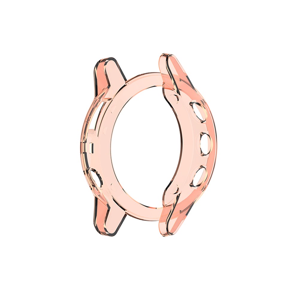 Transparent Watch Case for Garmin Fenix 5/5 Plus Full Coverage Soft TPU Protective Cover - Transparent Pink-5