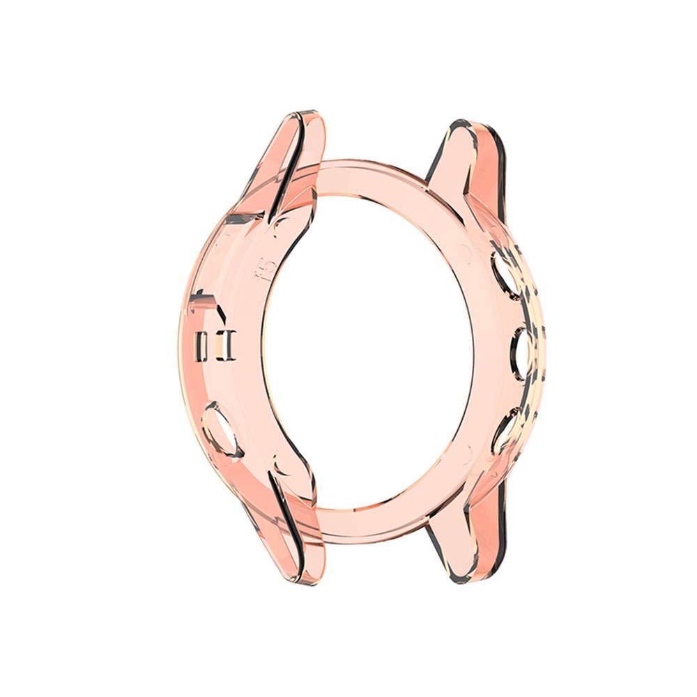 Transparent Watch Case for Garmin Fenix 5/5 Plus Full Coverage Soft TPU Protective Cover - Transparent Pink-6