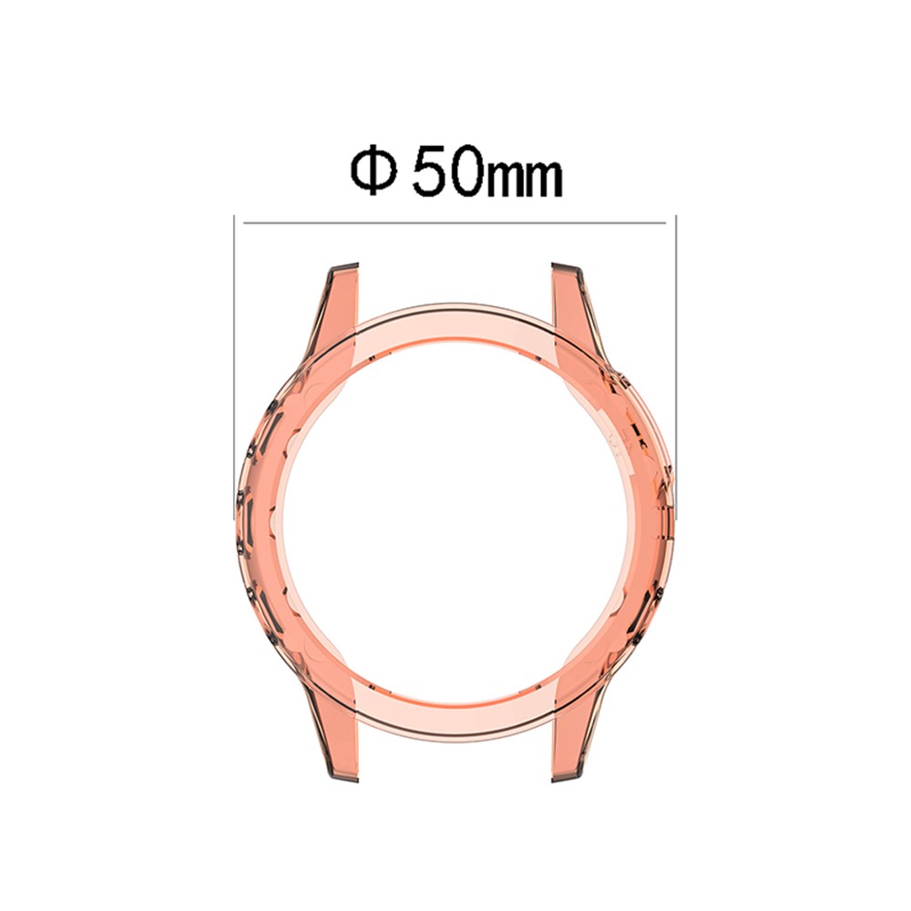 Transparent Watch Case for Garmin Fenix 5/5 Plus Full Coverage Soft TPU Protective Cover - Transparent Pink-7