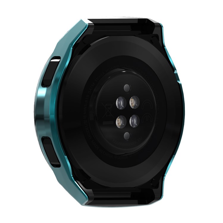 For Huawei Watch GT 2e Two Row Rhinestones Decor PC Watch Protective Case Half Cover - Cyan-6