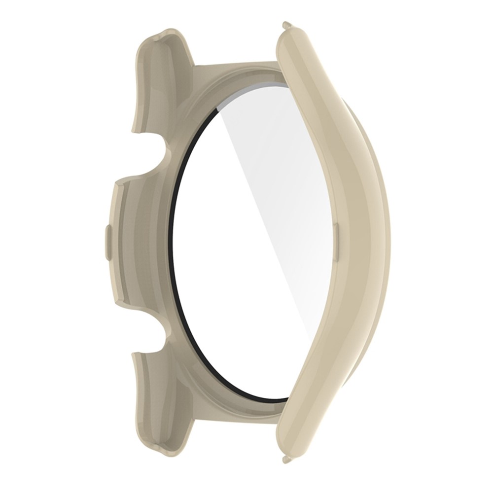 For Honor Watch GS3 46mm Hard PC Anti-drop Watch Case with Tempered Glass Screen Protector - Beige-3
