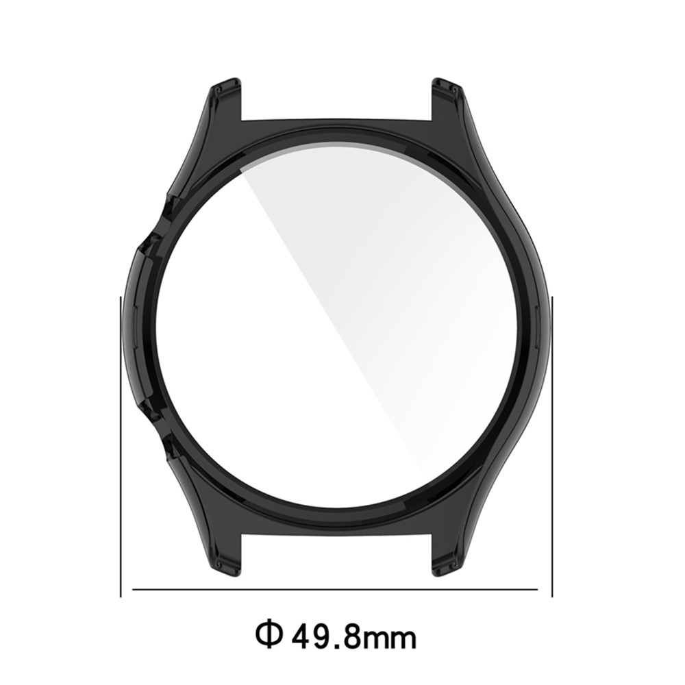 For Honor Watch GS3 46mm Hard PC Anti-drop Watch Case with Tempered Glass Screen Protector - Beige-5