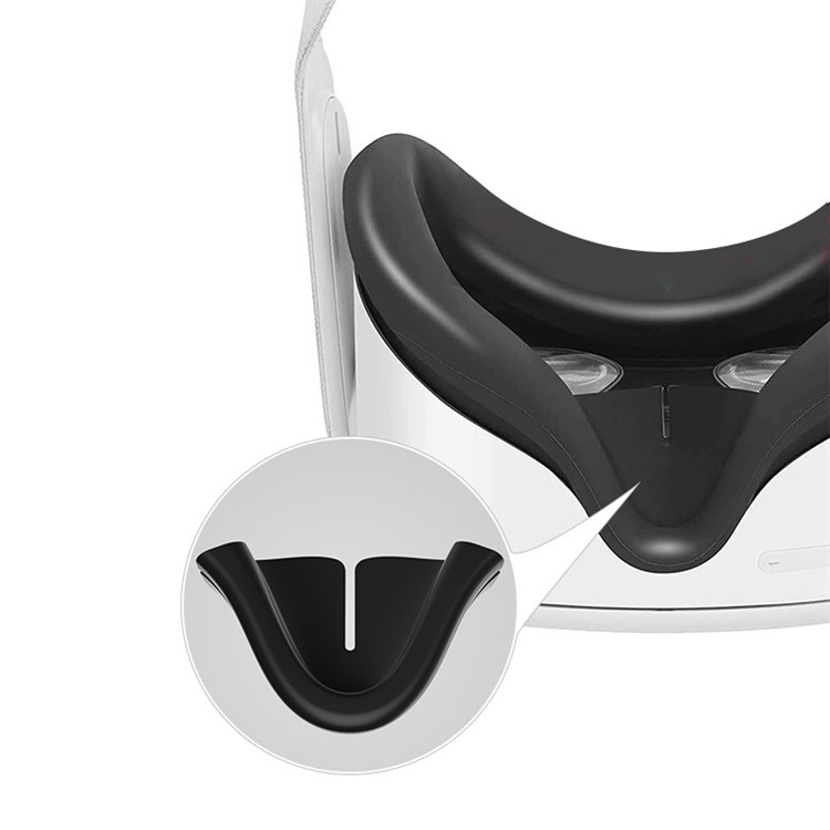 Bloco De Nariz De Silicone Shinecon Para Oculus Quste 2 VR Acessórios Para Substituição Do Nariz De Fone De Ouvido-3