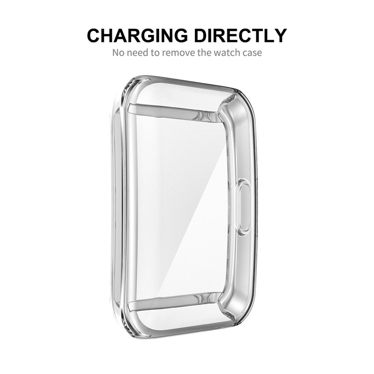 Enkay Para Huawei Band 7/6/Honor Band 6 Caso de Reloj TPU de Protección Completa Corta Anti-drop-4