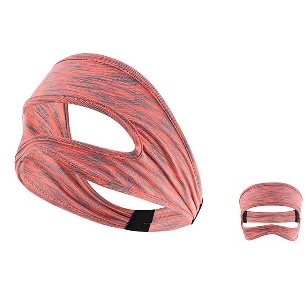 Breathable Sweatband Face Mask for Oculus Quest 2 HTC Vive Virtual Reality Glasses Accessories - Orange/Grey Stripes-3