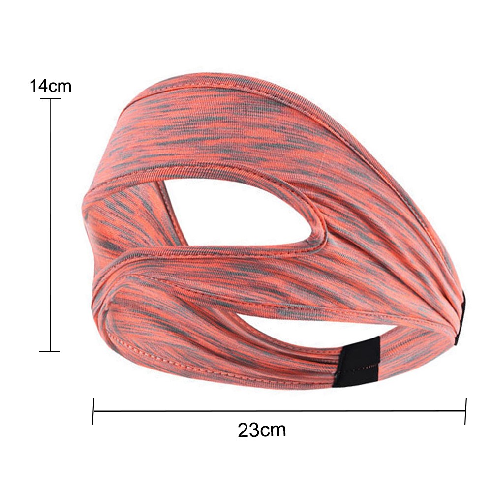 Breathable Sweatband Face Mask for Oculus Quest 2 HTC Vive Virtual Reality Glasses Accessories - Orange/Grey Stripes-4
