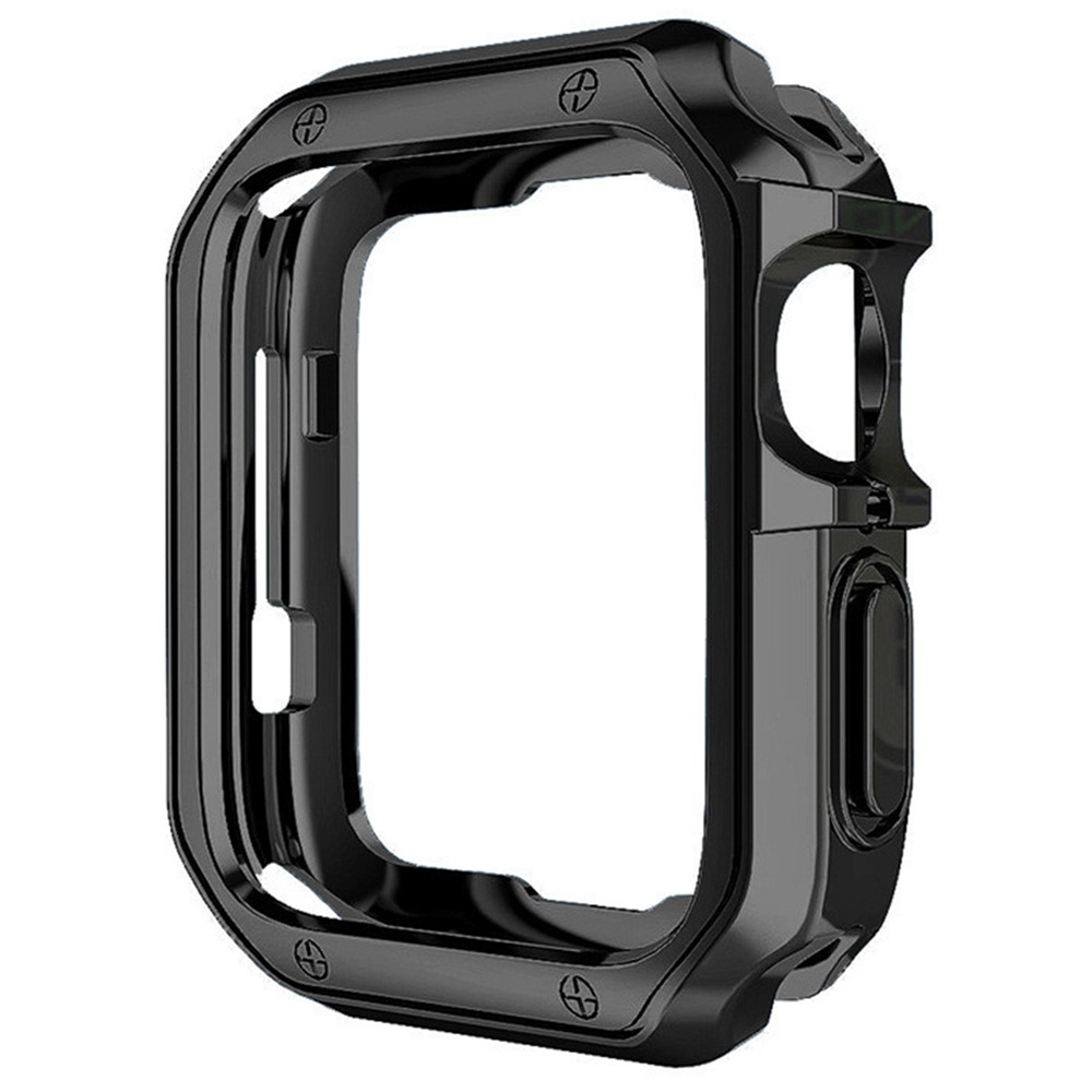 For Apple Watch Series 1 / 2 / 3 38mm Protective Case Precise Cutout Anti-Drop TPU Watch Cover - Black-2