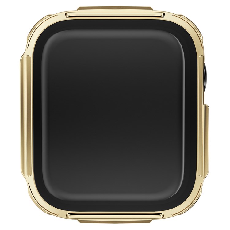For Apple Watch Series 4 / 5 / 6 / SE 40mm Electroplated PC Case with Tempered Glass Screen Protector Anti-Scratch Smart Watch Case - Gold-3