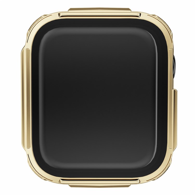For Apple Watch Series 7 41mm Electroplated PC Smart Watch Case with Anti-wear Tempered Glass Screen Protector - Gold-4