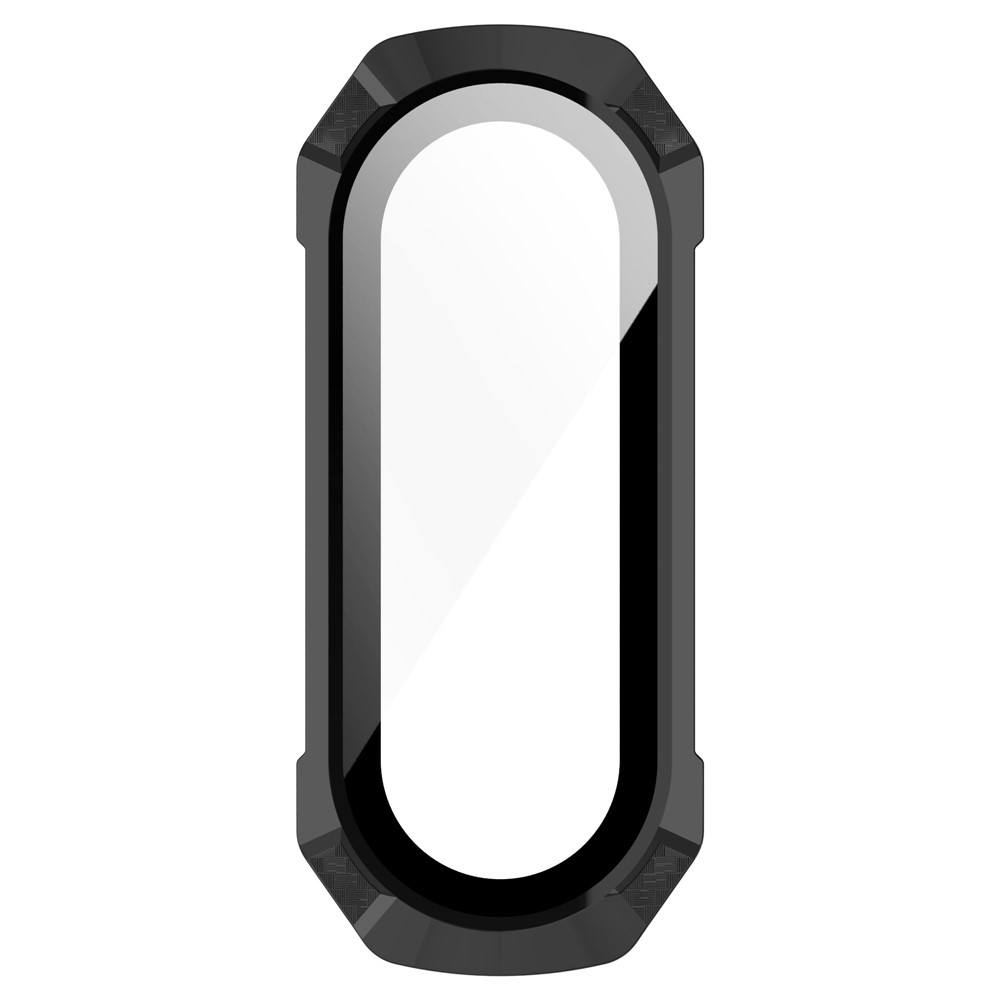 For Xiaomi Mi Band 7 / 7 NFC Hard PC Cover Watch Case with Tempered Glass Screen Protector Shockproof Watch Shell - Black-4