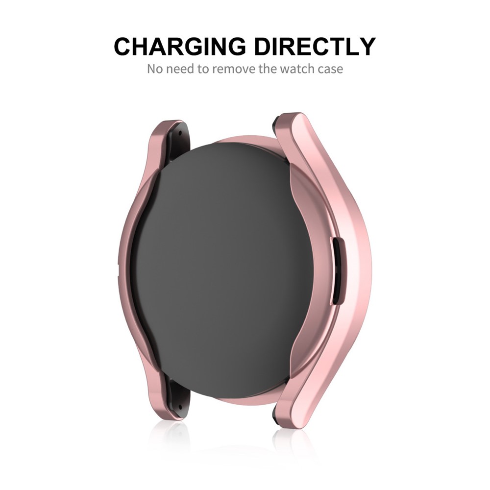 ENKAY HAT PRINCE For Samsung Galaxy Watch5 44mm Overall Protective Case Shockproof TPU Electroplating Watch Cover - Black-3