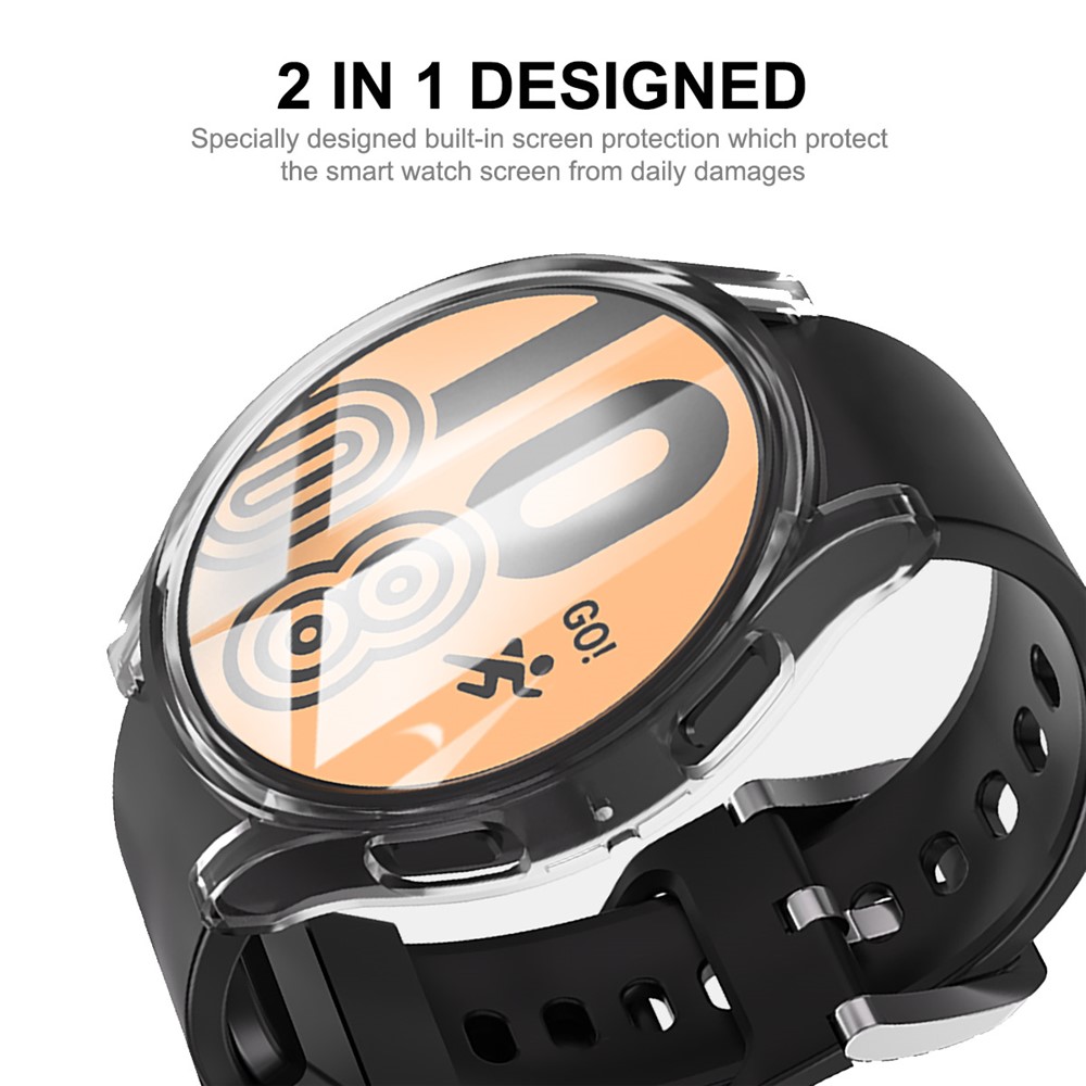 ENKAY HAT PRINCE For Samsung Galaxy Watch5 44mm Soft Slim Clear TPU Case All-Around Protective Cover with Built-in Screen Protector-2