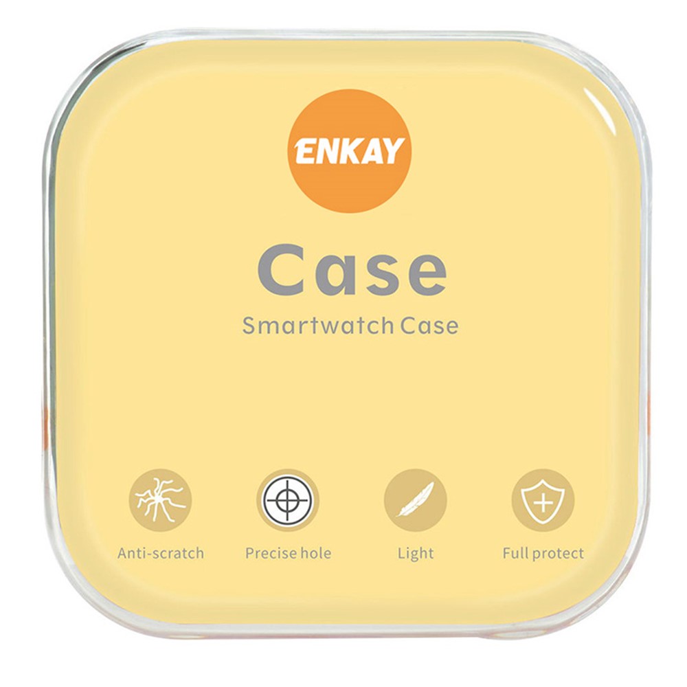 ENKAY HAT PRINCE For Samsung Galaxy Watch5 44mm Soft Slim Clear TPU Case All-Around Protective Cover with Built-in Screen Protector-8