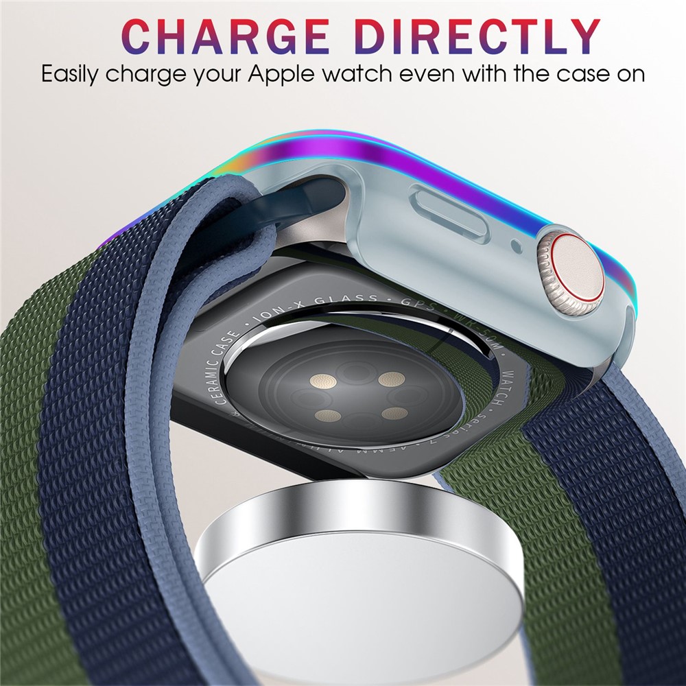 For Apple Watch Series 4 / 5 / 6 44mm / SE 44mm / SE (2022) 44mm 2 in 1 Aluminum Alloy Frame + TPU Bumper Watch Case Drop Resistant Protective Cover - Multi-color-5