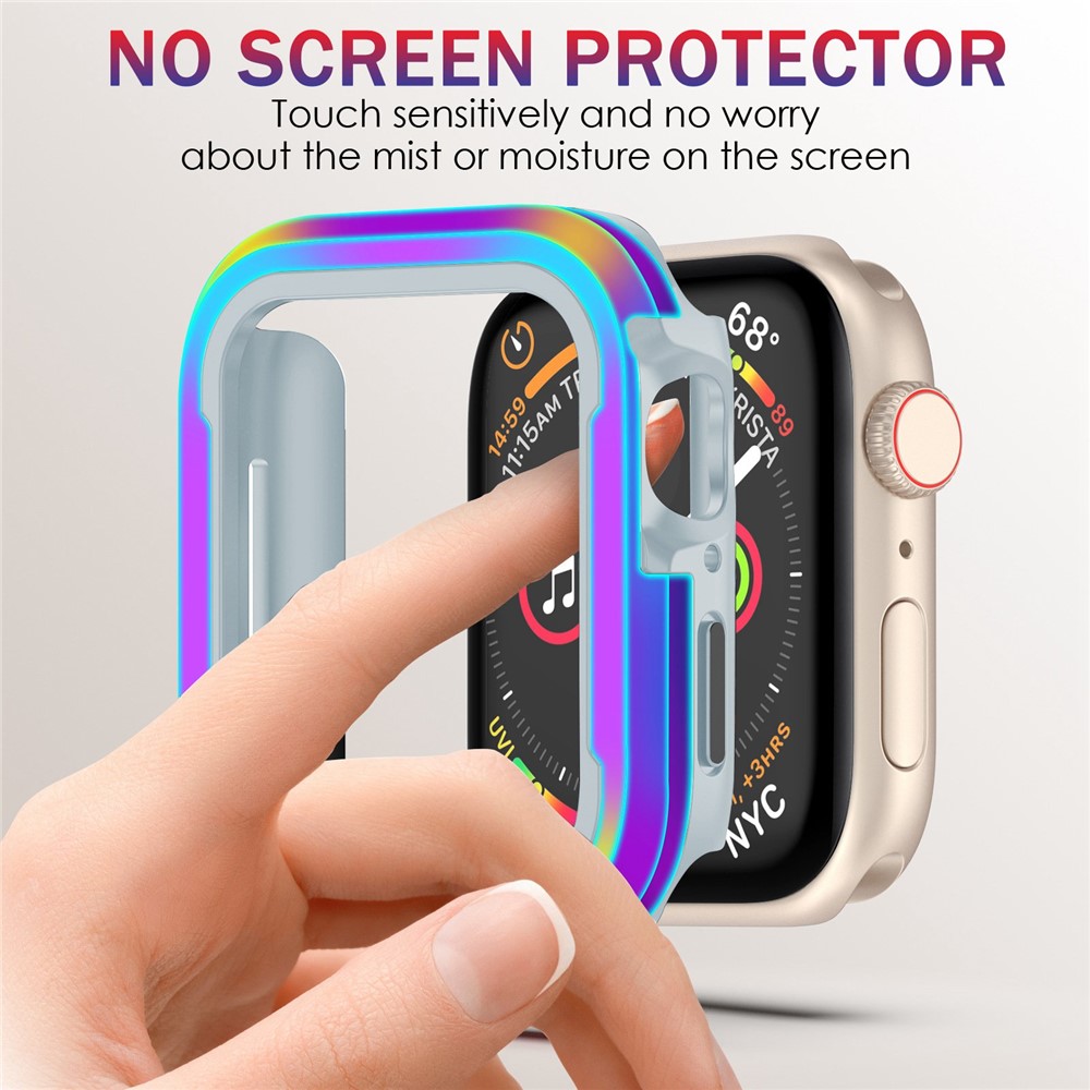 For Apple Watch Series 4 / 5 / 6 44mm / SE 44mm / SE (2022) 44mm 2 in 1 Aluminum Alloy Frame + TPU Bumper Watch Case Drop Resistant Protective Cover - Multi-color-6