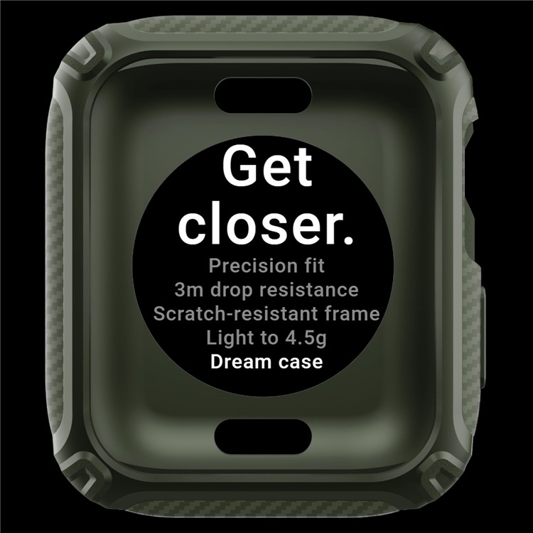 Série Quadruple Élément Pour la Série Apple Watch 8 / 7 45 mm Couverture de Protection de la Preuve de Goutte TPU Soft TPU - Transparent-8
