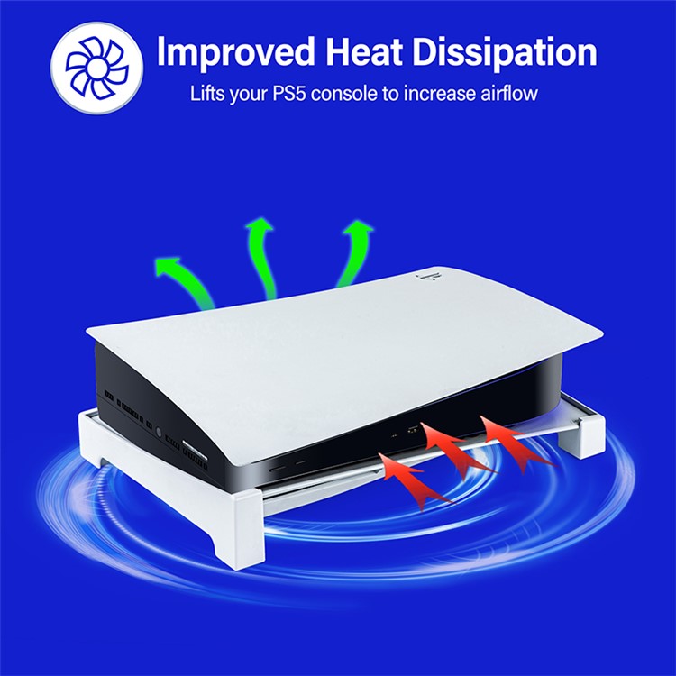 Devaso Для Sony PS5 Game Console Console Stand Crackte Dispipation Hearspation Base Holder - Для PS5 Disc Edition-6