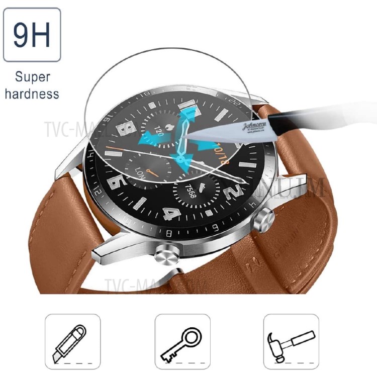 3Pcs/Pack Tempered Glass Screen Film for Huawei Watch GT 2e-5