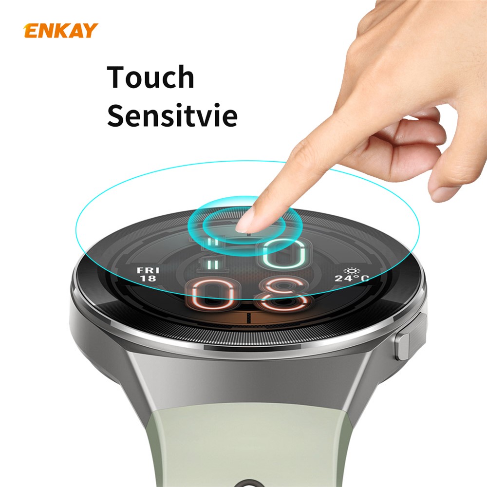 HAT PRINCE 0.2mm 9H 2.15D Film Écran En Verre Trempé Pour Montre Huawei GT 2e Édition Vitalité 46mm-3