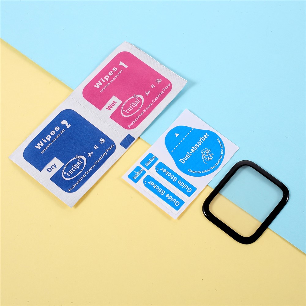 RURIHAI PMMA 3D Arc Edges Full Glue Screen Film for Apple Watch Series 6 44MM-4