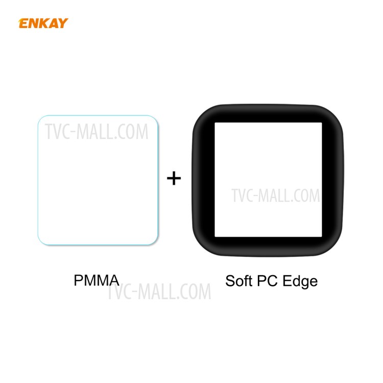 2Pcs/Set ENKAY HAT PRINCE for Fitbit Versa 2 3D PC Edge + PMMA Full Coverage Screen Protector Film-3