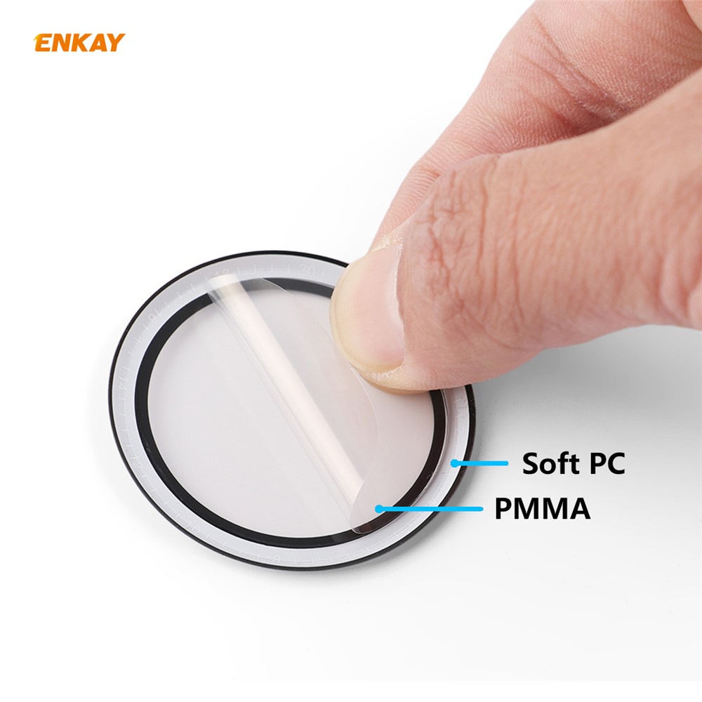 2pcs/set Enkay Hat Prince 3D PC Edge + PMMA Protettore a Schermo Intero Per Huawei Watch GT 2e 46mm - Senza Scala-5