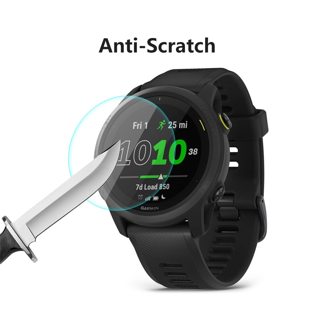 2Pcs/Set HAT PRINCE ENKAY 0.2mm 9H 2.15D Arc Edge Tempered Glass Watch Screen Film for Garmin Forerunner 745-5
