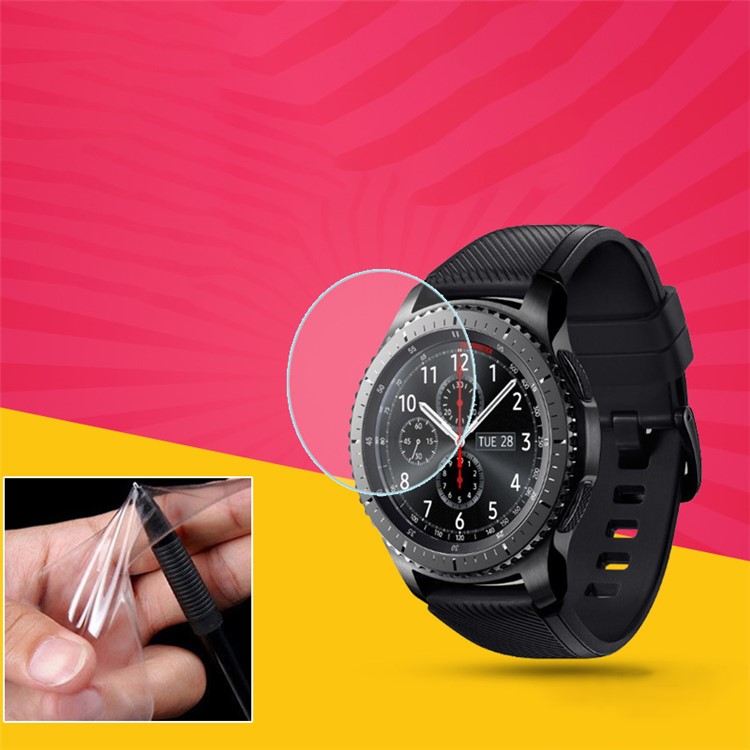Soft TPU Anti-explosion Screen Protector Film for Samsung Gear S3 46MM Smart Watch-1
