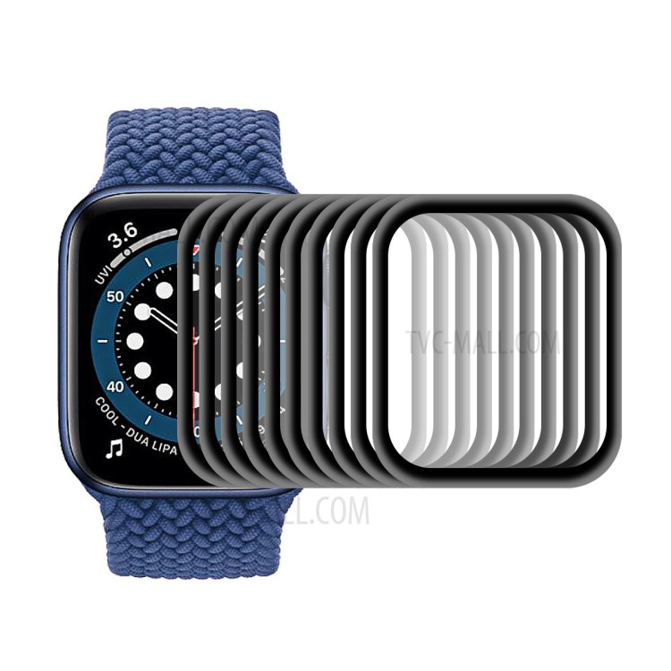HAT PRINCE 10 Pcs/Set 0.2mm 9H Full Covering Tempered Glass Screen Protector for Apple Watch Series 6/5/4/SE 44mm-2