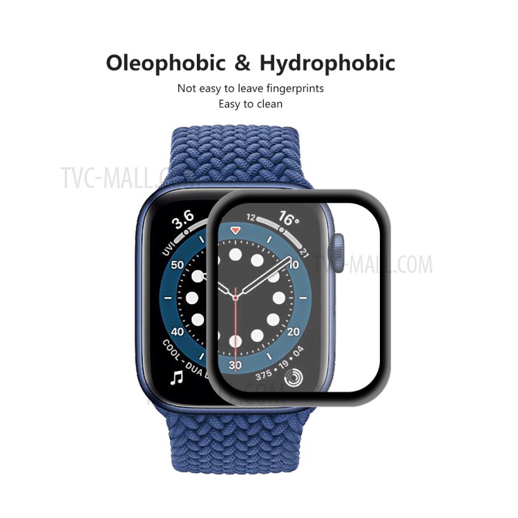 HAT PRINCE 10 Pcs/Set 0.2mm 9H Full Covering Tempered Glass Screen Protector for Apple Watch Series 6/5/4/SE 44mm-4