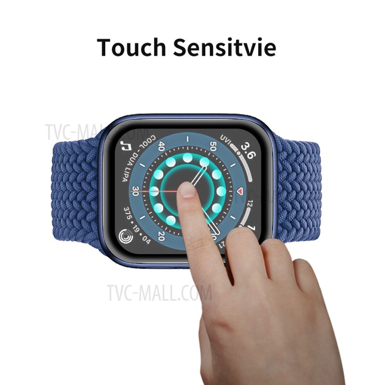 HAT PRINCE 10 Pcs/Set 0.2mm 9H Full Covering Tempered Glass Screen Protector for Apple Watch Series 6/5/4/SE 44mm-5
