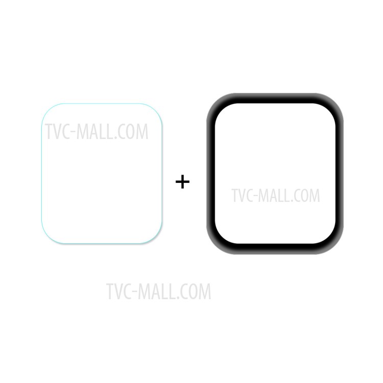 5Pcs/Set HAT PRINCE Full Size 3D Curved Soft PC Edge + PMMA Screen Protective Film for Apple Watch Series 6/5/4/SE 40MM-1