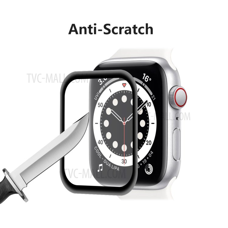 5Pcs/Set HAT PRINCE Full Size 3D Curved Soft PC Edge + PMMA Screen Protective Film for Apple Watch Series 6/5/4/SE 40MM-3