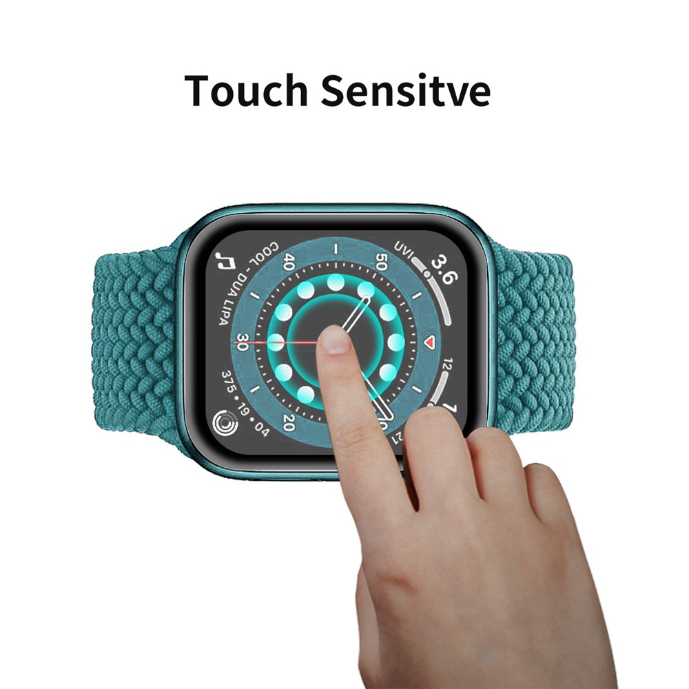 5Pcs/Set HAT PRINCE Full Size 3D Curved Soft PC + PMMA HD Screen Guard Film for Apple Watch Series 6/5/4/SE 44MM-4