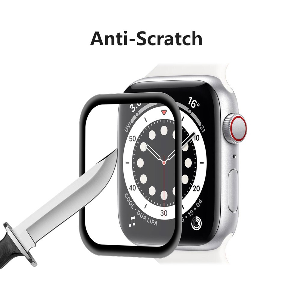 5Pcs/Set HAT PRINCE Full Size 3D Curved Soft PC + PMMA HD Screen Guard Film for Apple Watch Series 6/5/4/SE 44MM-6