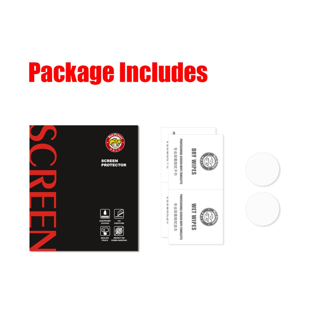 HAT PRINCE 2Pcs/Pack HD PET Smart Watch Screen Protector for Samsung Galaxy Watch3 41mm-4