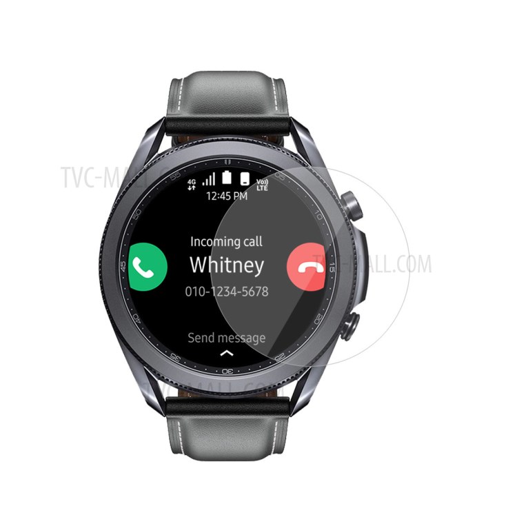 HAT PRINCE 2Pcs/Pack HD PET Smart Watch Screen Protector for Samsung Galaxy Watch3 45mm-1