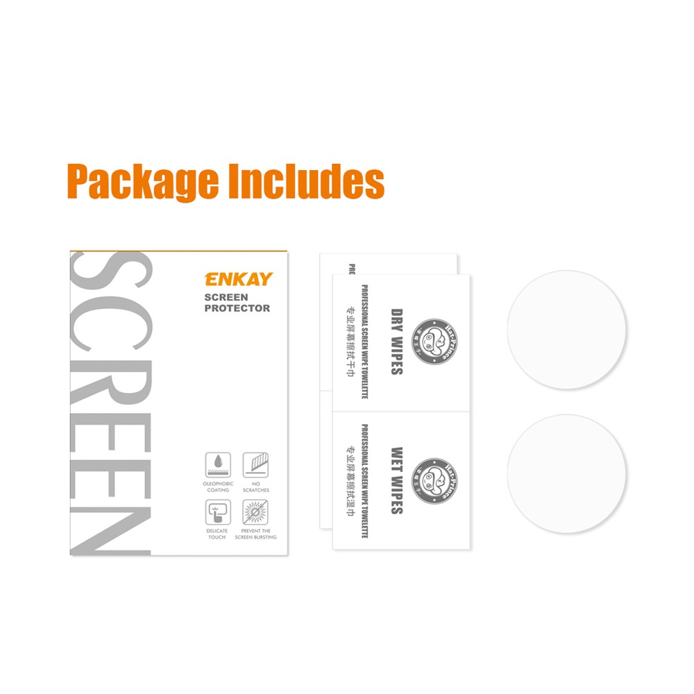 ENKAY 2Pcs/Pack for Huawei Watch GT 2 Pro 0.2mm 9H 2.15D Tempered Glass Screen Films-8
