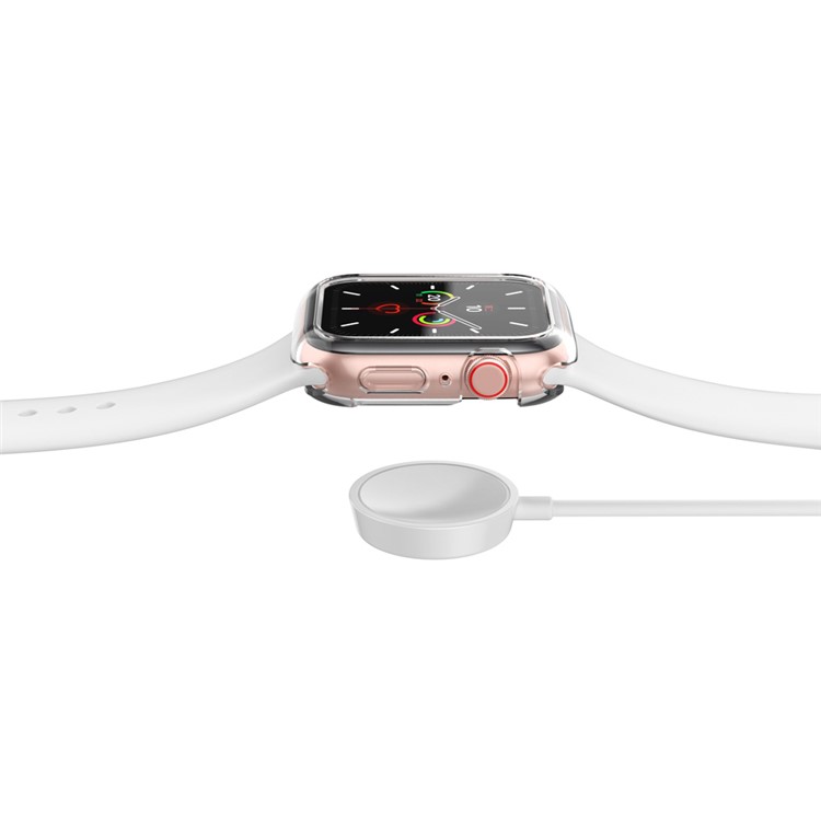 TPU Frame Cover with Tempered Glass Screen Protector for Apple Watch Series 6/5/4/SE 44mm-5