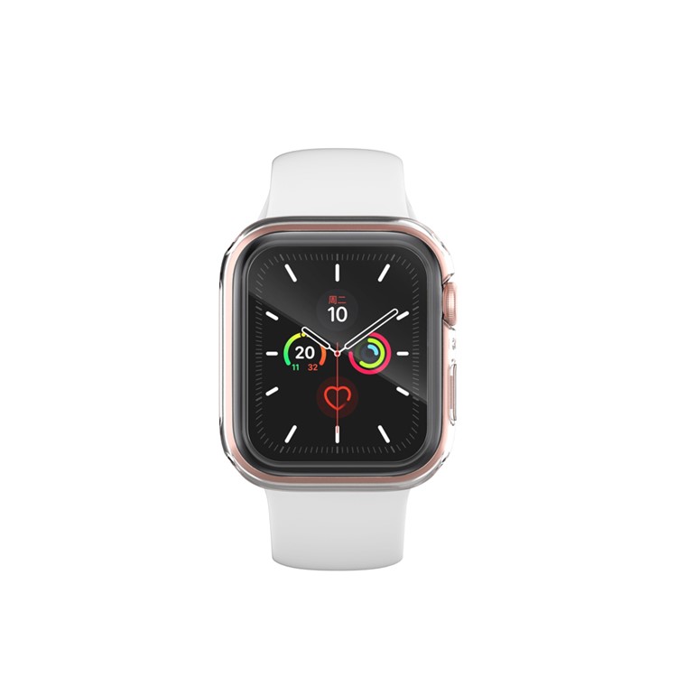 TPU Frame Cover with Tempered Glass Screen Protector for Apple Watch Series 6/5/4/SE 44mm-6