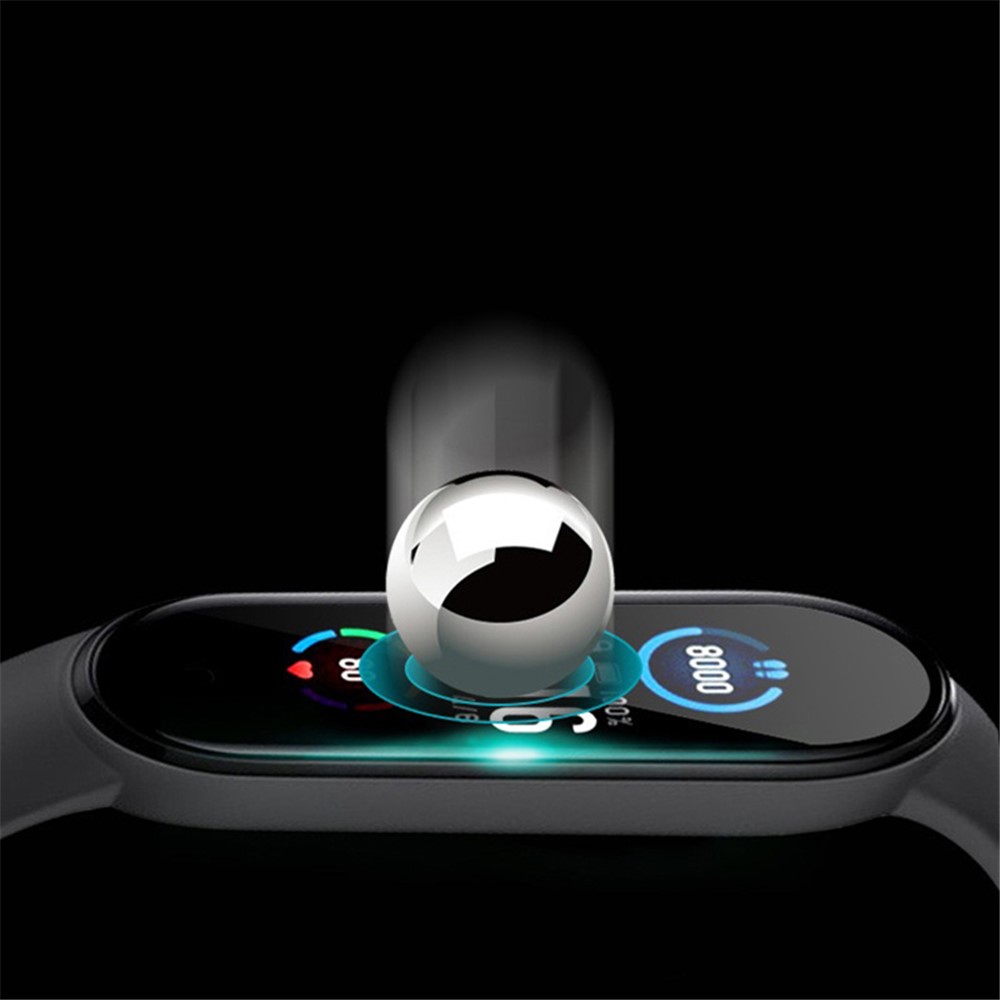 3D Hot Bending PMMA Film HD Clear Screen Shield Protector for Xiaomi Mi Band 6-3