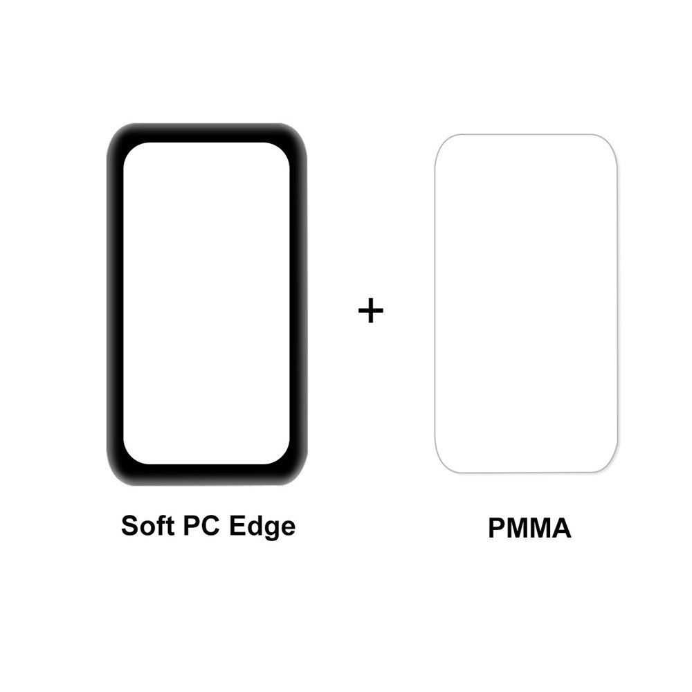 ENKAY for Huawei Band 6/Honor Band 6 2Pcs 3D Curved Soft PC Edge + Full Coverage PMMA Screen Protector Films-3