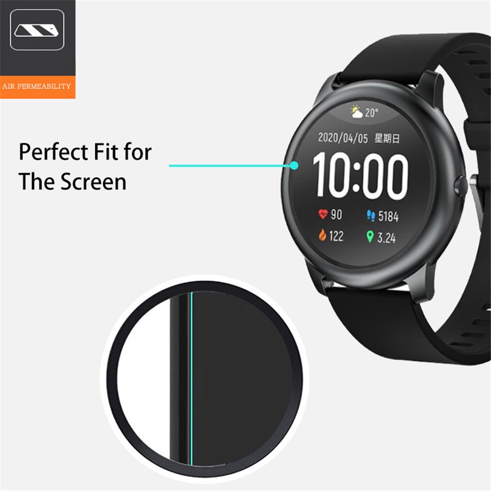 Flexible TPU Wear-resistant Anti-explosion Screen Protector Film Guard for Haylou Solar LS05 D36mm-2