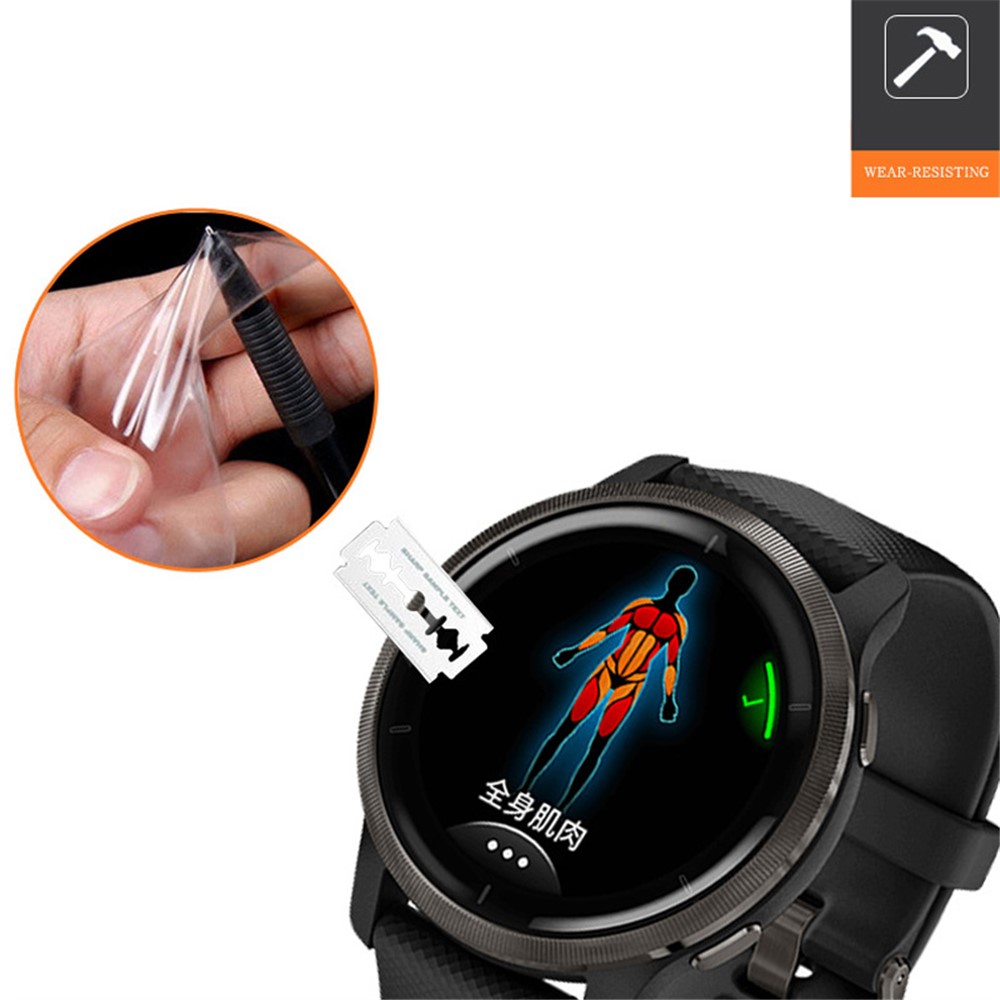 Soft TPU Anti-scratch Explosion-proof Smart Watch Screen Protector Film Guard for Garmin Venu 2 D40mm-4
