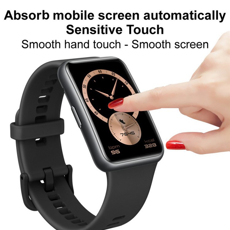 Imak Película Protector de Pantalla de Reloj de Borde Negro de Vidrio Orgánico Resistente a Scratch Para Apple Watch SE 40mm/serie 6 40 mm