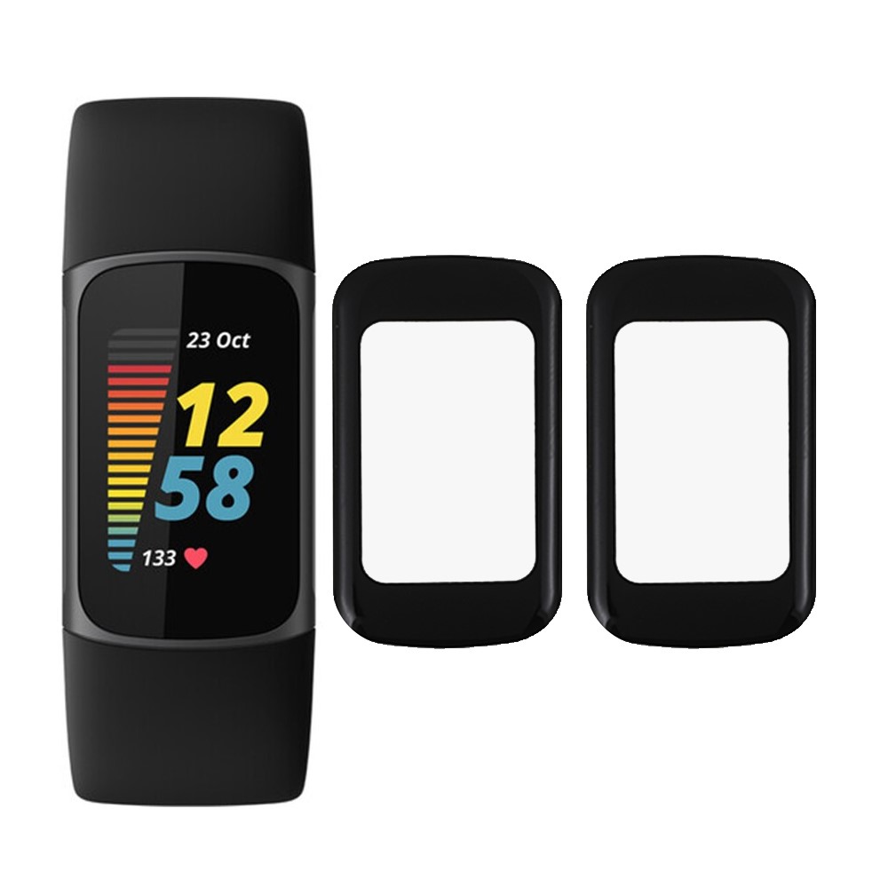 2PCS/Pack Anti-Wear PMMA Full Screen Protector Guard Films for Fitbit Charge 5-1