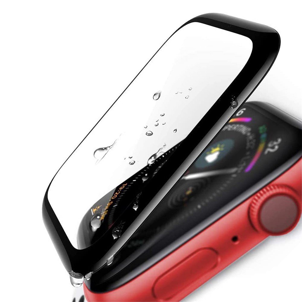 3D Curved Edge Full Glue Full Coverage Waterproof HD Tempered Glass Screen Protector for Apple Watch Series 7 41mm-1
