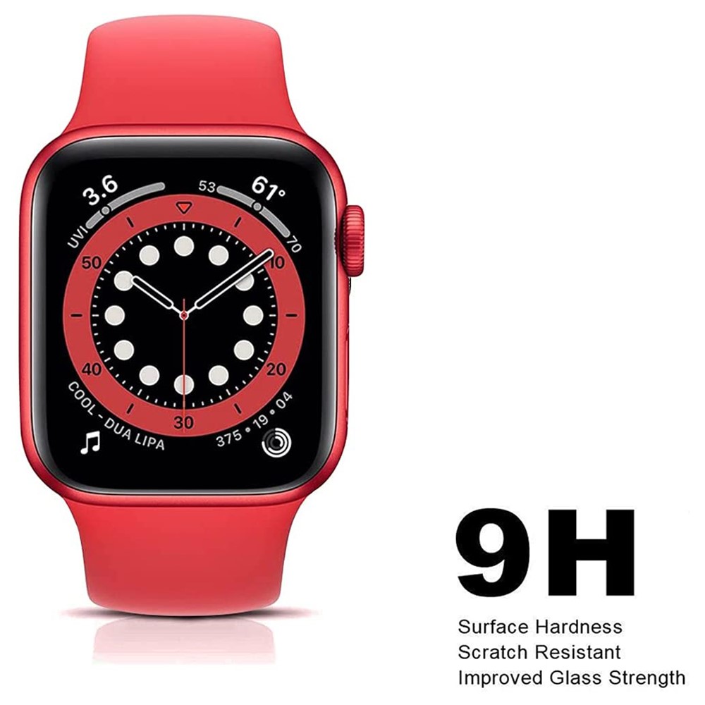 3D Curved Edge Full Glue Full Coverage Waterproof HD Tempered Glass Screen Protector for Apple Watch Series 7 41mm-2