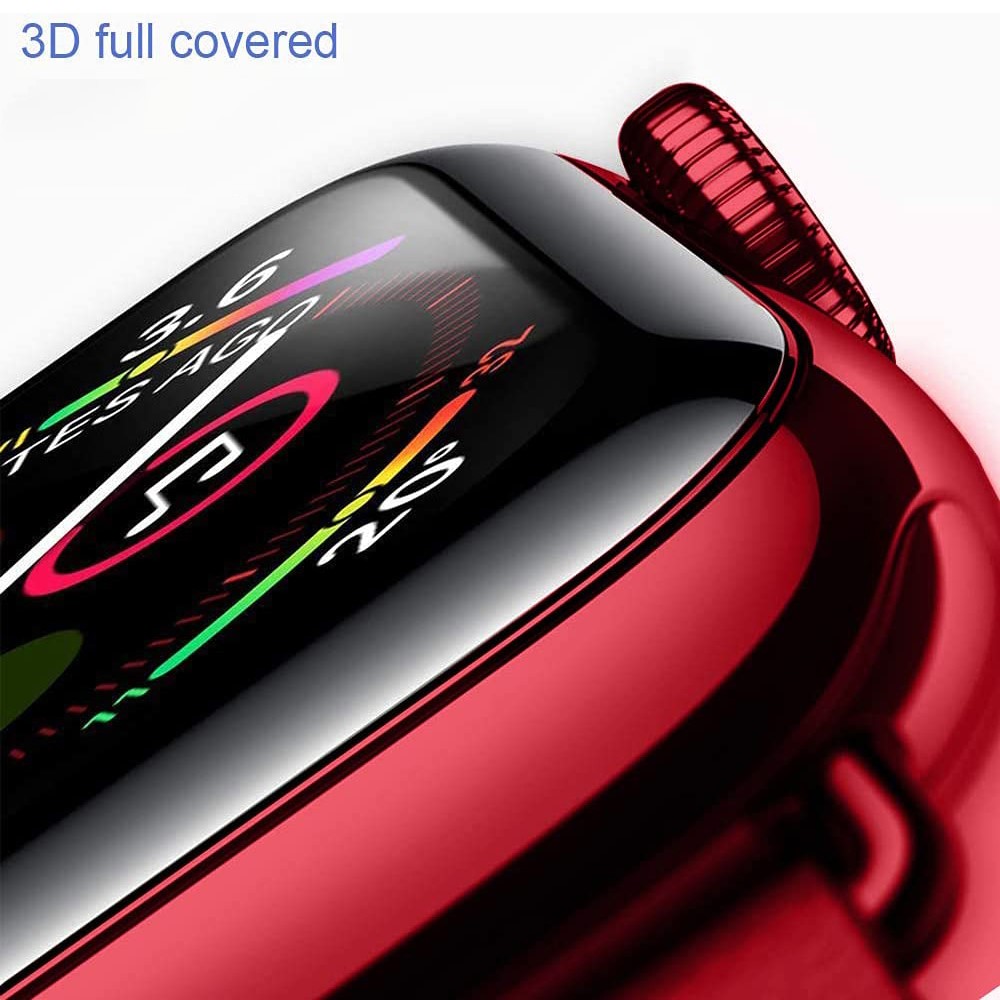 3D Curved Edge Full Glue Full Coverage Waterproof HD Tempered Glass Screen Protector for Apple Watch Series 7 41mm-5