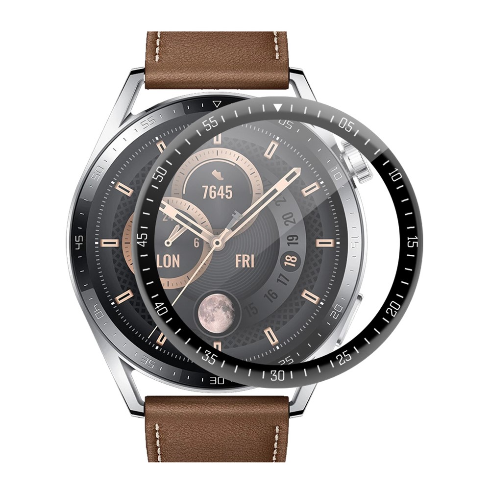 ENKAY 3D Curved Full Screen Soft PC Edge + PMMA Scratch Resistant HD Clear Screen Protector for Huawei Watch GT 3 46mm-1